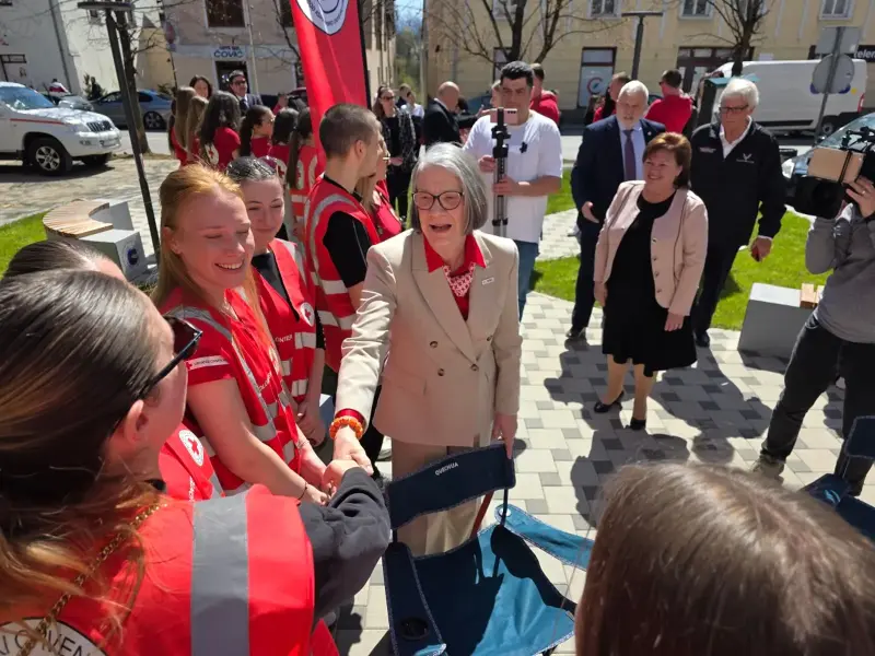 Predsjednica IFRC-a Kate Forbes u posjeti Gospiću: Humanost na zahtjevnom ličkom terenu